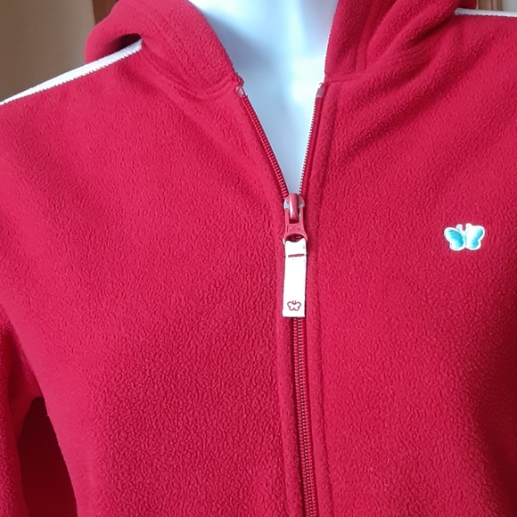 Aeropostle red fleece zip hoodie - Picture 2 of 9